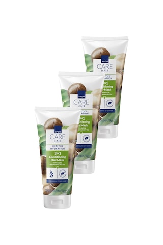 Care Aloe Ve Makademya Yağı İçeren 3 U 1 Arada Saç Maskesi 200ml Üçlü Paket