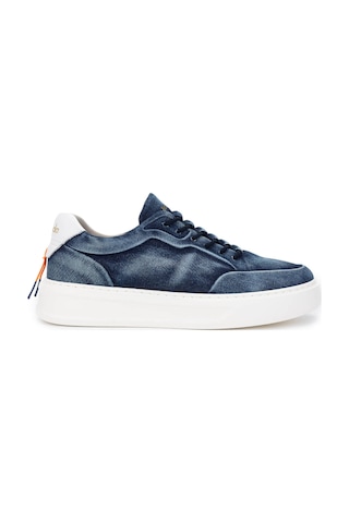 Barracuda Erkek Hakiki Deri Mavi/beyaz Sneakers & Spor Ayakkabı 511 Bu3510a Erk Ayk Y24 Denım Blu/bıanco Mavi - Beyaz
