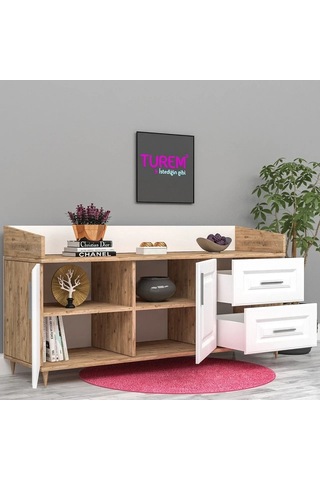 Loft Membran Kapak Konsol Mdf Beyaz