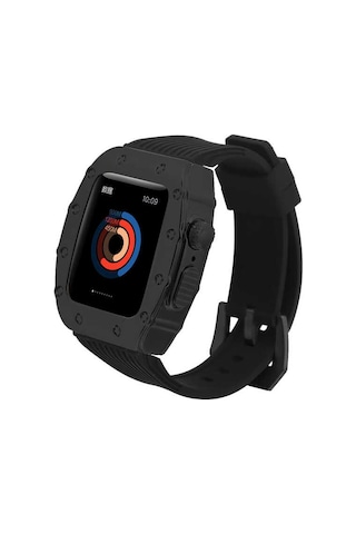 Watch 44mm Uyumlu Krd-65 Mkst Kordon-siyah