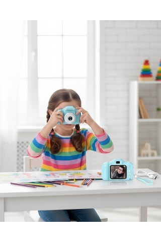 Mavi Hd Taşınabilir Mini Kamera Video Kayıt Ve Fotoğraf Çekim Özellikli - Lisinya