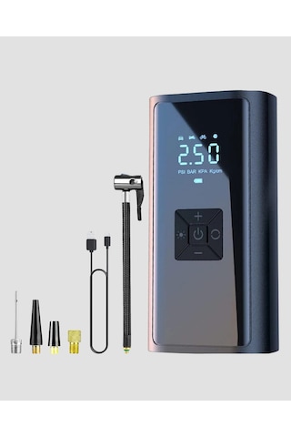 Taşınabilir 80w Kablosuz Lastik Şişirme Pompası Dijital Ekranlı 1 Adet 27705798