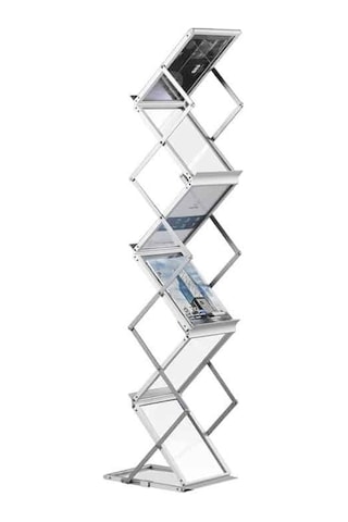 Portatif Katlanabilir Zigzag Broşür Stand 21 x 29.7 CM