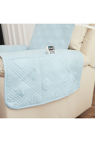 Geeroyoo Tek Koltuklu Koltuk Kılıfı, Dört Mevsim Antipyilanmalı, Toz Koruyucu Örtü, 55x200 Cm Gri Üç Çizgi Yıldız Desenli, Leg托lu Minder DiğER