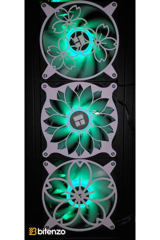Çiçek Temalı 3 Lü 120x120 Mm Oyun Pc Aksesuarı, Masaüstü Bilgisayar Fan Kapağı Fan Kapağı Seti Beyaz