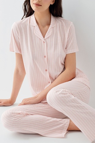 Arnetta Kadın Pembe Gömlek Pijama Takım Ar3594-s-v1 Pembe