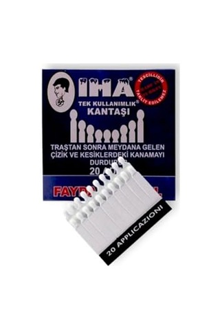 Iha Tek Kullanımlık Kibrit Kan Taşı 1 Paket/24 Kart/480 Adet Tek Kullanımlık Kantaşı