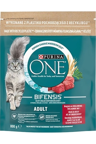 Purina One Sığır Etli Yetişkin Kedi Maması 2 x 800 G