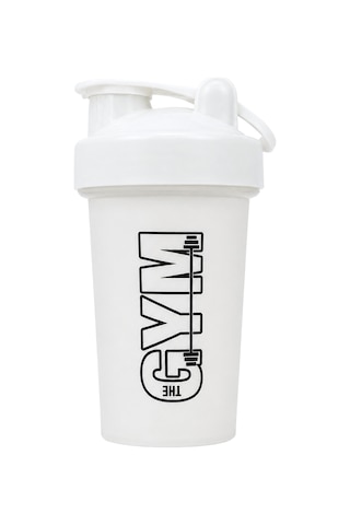 Gym Shaker 550 Ml Ölçekli Ve Sızdırmaz Kapaklı Protein Shaker Beyaz