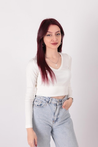 Busem S0015897 Kadın Bluz Ekru
