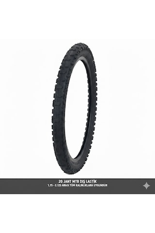 20 Jant Bisiklet Dış Lastik 20x1.75 1.90 1.95 2.125 Uyumlu Çocuk Bisikleti Mtb Dişli Lastiği 1 Adet
