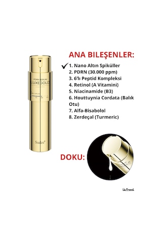 Sudee Luxegold Pdrn 300 Renewal Serum 2 Ml 10 Adet Altın Spiküller Ve Pdrn Lifting Serum