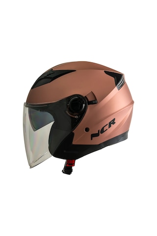 NCR Jet Çenesiz Motosiklet Kaskı Rose Gold
