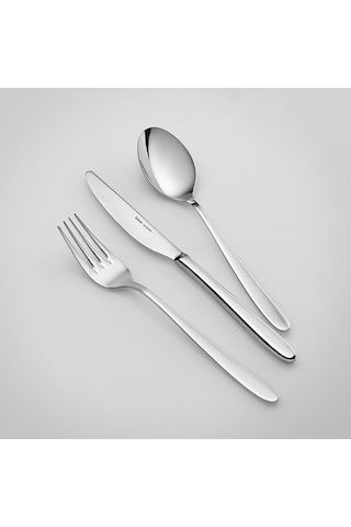 Hisar Side 84 Parça 12 Kişilik Çatal Kaşık Bıçak Takımı Inox