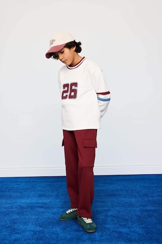 Defacto Erkek Çocuk Bisiklet Yaka Baskılı İçi Yumuşak Tüylü Sweatshirt G4379a825wnwt32 Beyaz-wt32