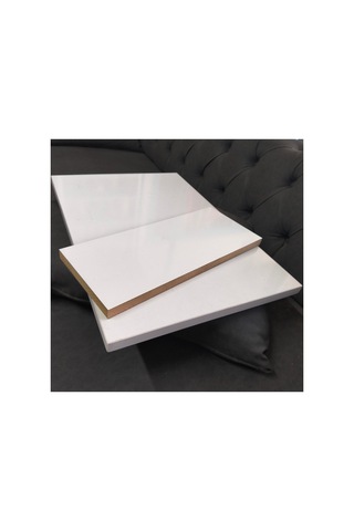 Mobilya Dolap İçi Raf Ölçü.65x50 Ebadında 18 Mm. Mdf Beyaz Raf 0.80 Beyaz Pvc Kenar Bandı Çekilmiş Ve Çivili Raf Pimi Yanında Özel Ölçü Beyaz - 913156946 Beyaz