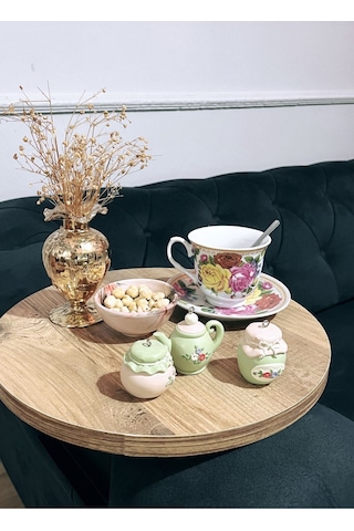 Fbt Yan Sehpa ,tepsi,ayarlanabilir Koltuk Kol Sehpası Ceviz