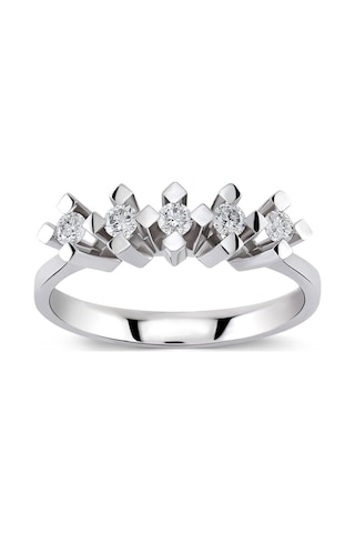 Mozanit Beştaş Yüzük 0.50 Carat