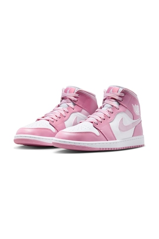 Nike Air Jordan 1 Mid Kadın Pembe Basketbol Ayakkabısı Pembe - 926437807 Pembe