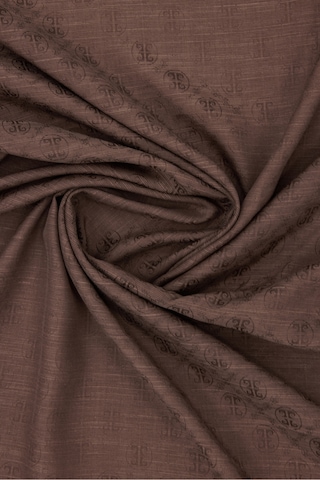 Pierre Cardin Kahverengi 100x100 K.pierre Cardın Logolu İpek Koton Jakar Eşarp Açık Kahve Açık Kahve