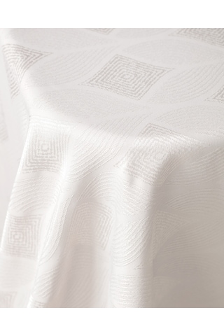 Madame Coco Mayenne Masa Örtüsü - Açık Gri - 160x300 Cm 8684427114353 Gri