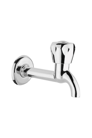 Yayke Klasik Musluk Uzun Başlık Mavi Soğuk Su Topbaş Topaç Mavi