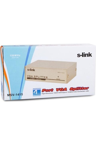 S Link Msv 1415 4 Vga 150Mhz Monitör Çoklayıcı