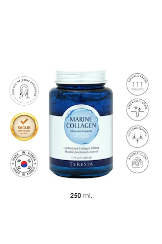 Deniz Kolajenli Ampul Hassas Ciltler İçin Yenileyici, Nemlendirici & Canlandırıcı 250ml