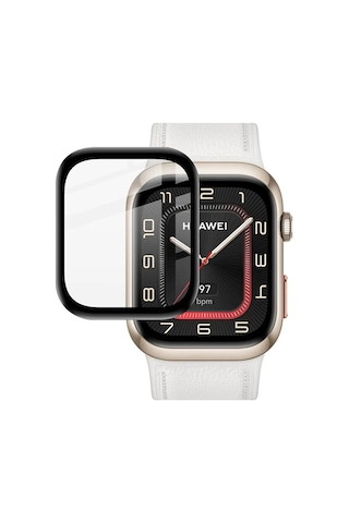 Forzacase Huawei Watch D2 İçin Çerçeveli Tam Kaplayan 3d Pet Ekran Koruyucu Film - Fc016