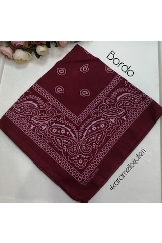 Kare Bandana Fular / %100 Pamuk