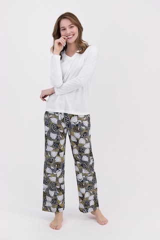 Arnetta 1480 Floral Kadın Krem Pijama Takımı