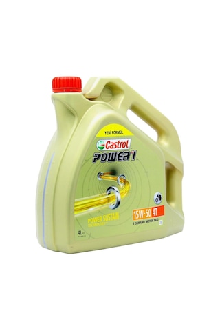 Castrol PoWer 1 4t 15W-50 4 L 4 Zamanlı Motosiklet Yağı