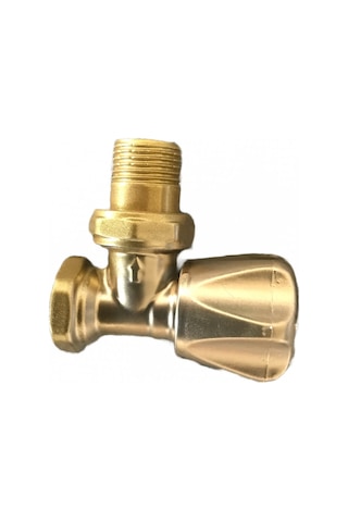Şimaş 1/2 Köşe Radyatör Vanası Gold