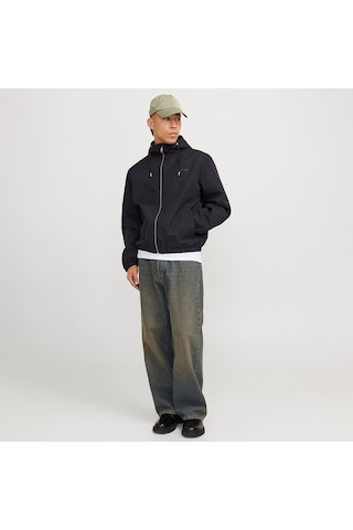 Jack&jones Legacy Light Hood Erkek Siyah Kapüşonlu Ceket Siyah