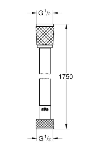 Grohe Relexaflex Duş Hortumu, 175 Cm Krom, 28154002 Krom