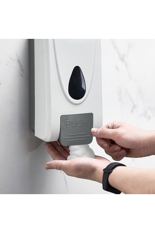 Leezsing 1000ml Manuel Köpüren Sabunluk Duvara Monte El Köpüren Sabunluk Banyo Duş Banyo Mutfak Lavabo Tuvalet Ofisler İçin Basmalı Pompalı Köpüren Sabunluk