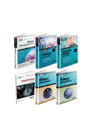 Aydın Yayınları Aydın 2026 Ayt Kimya Seti Ayt Kimya + Organik Kimya Ders İşleyiş + Soru + Deneme Seti 6 Kitap