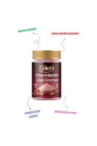 Çilek Kreması 320 Gr - Sürülebilir Gerçek Çilek Kreması