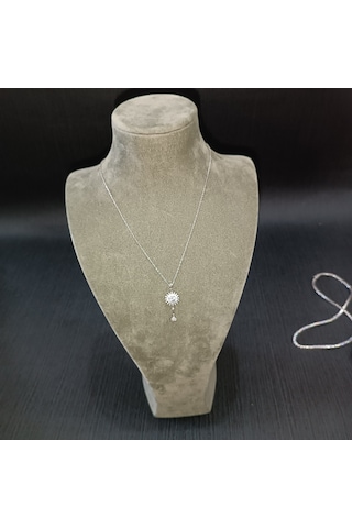 925 Ayar Gümüş Minimalist Yaklaşımlı Özel Tasarım Harika Kolye Gümüş