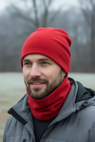 Alfa Aksesuar 03 Yeni Sezon Unisex Sonbahar Ve Kış İçin Polar Boyunluk Siyah 2 Li Takım