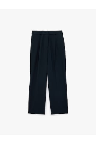 Koton Viskon Karışımlı Normal Bel Cepli Straight Fit Pantolon Lacivert 7wak40020pw