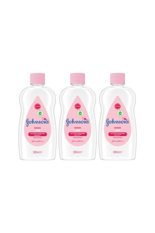 Johnsons Baby Bebek Yağı 300Ml Nemlendirici (Pembe) 3 Lü Set