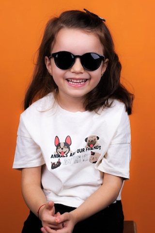 Yeni-unisex 3-9 Yaş Polarize Siyah Çocuk Güneş Gözlüğü Siyah