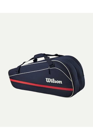Wilson Tenis Çantası 6pk Team Racket Bag 2025 Navy