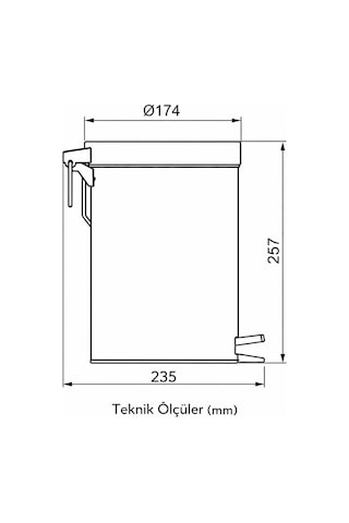 Ideal Standard Iom Çöp Kovası-krom-3 Lt Krom