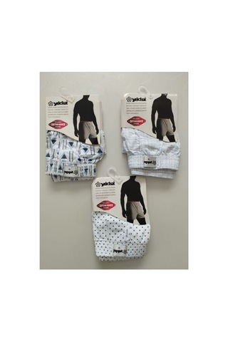 Kit İç Giyim Yıldız 3'lü Pamuklu Erkek Boxer Çok Renkli