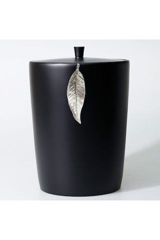 Leaf Banyo Seti Siyah-Gümüş Gümüş - Siyah