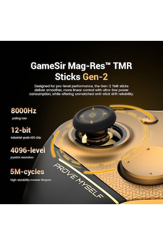 Gamesir G7 Pro 8k Pc Kablosuz 3 Mod Hall Effect Analog Controller Android Ve Windows Champion Edition