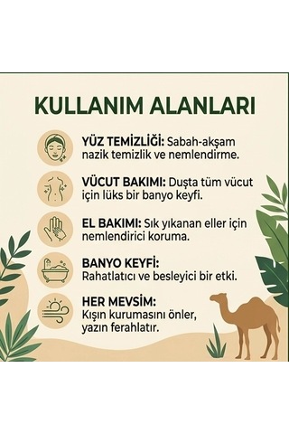 Deve Sütü Sabunu Doğal El Yapımı 100g-6 Adet Karışık