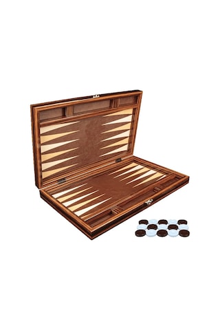 Yenigün Premium Deri Tavla Abanoz